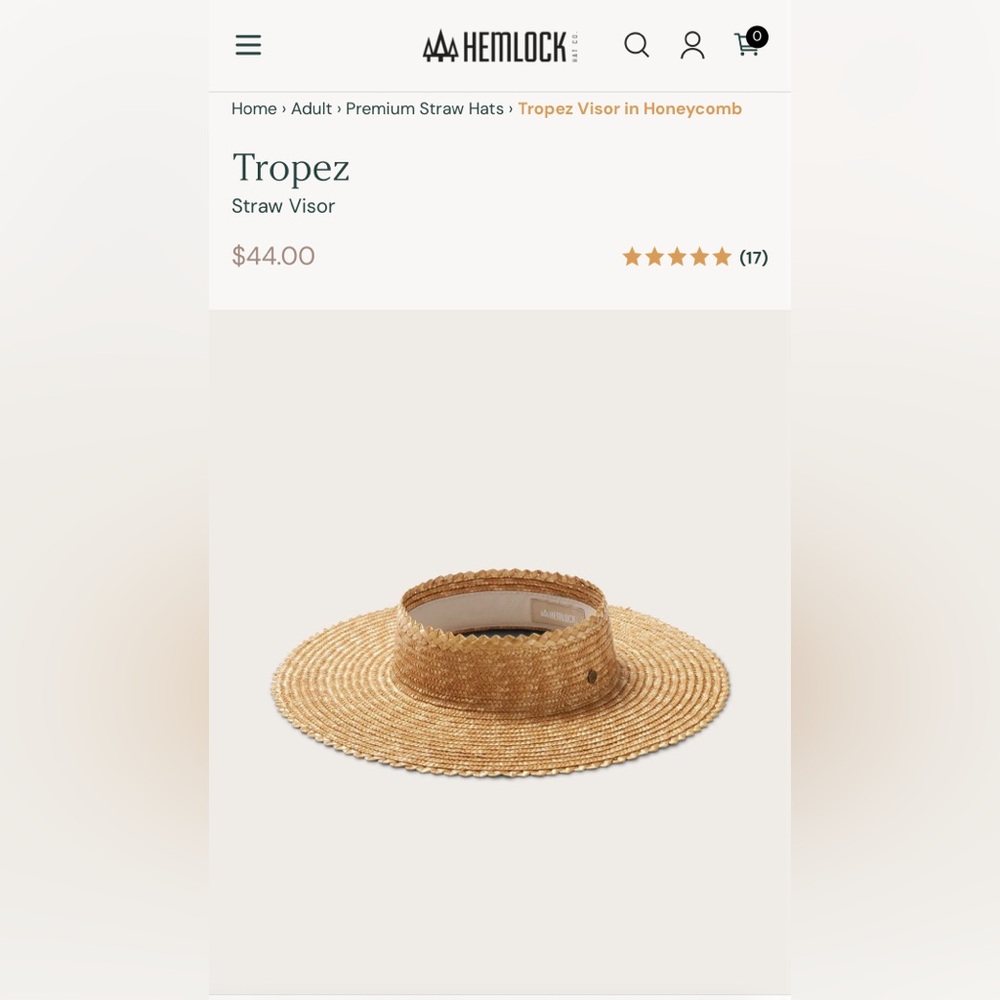 Hemlock Straw Hat